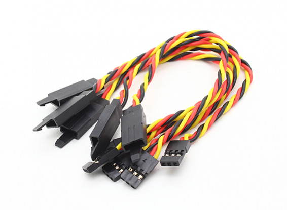 Twisted 15cm Servo Lead Extention (JR) with hook 22AWG (5pcs/bag)