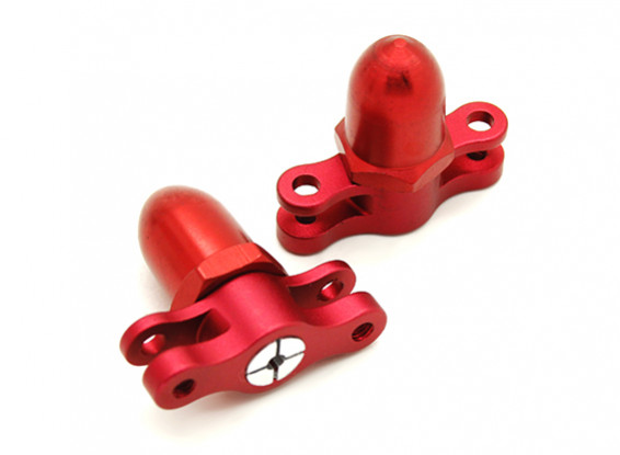 2mm 2 Blade CNC Folding Propeller Adapter CW & CCW (Red)