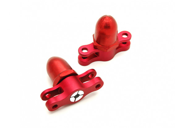 2.3mm 2 Blade CNC Folding Propeller Adapter CW & CCW (Red)