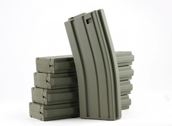 King Arms 120rounds magazines for Marui M4/M16 AEG series (Olive Drab, 5pcs/ box)