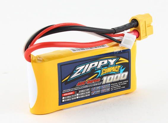 ZIPPY Compact 1000mAh 2s 40c Lipo Pack