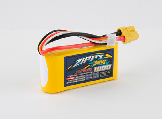 ZIPPY Compact 1000mAh 3s 40c Lipo Pack