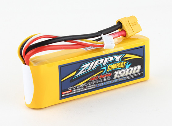 ZIPPY Compact 1500mAh 3s 40c Lipo Pack