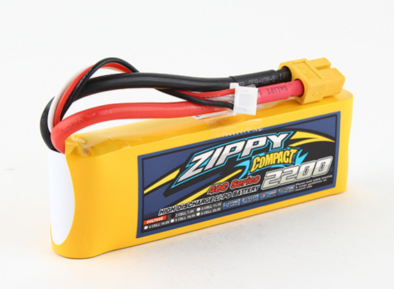ZIPPY Compact 2200mAh 2s 40c Lipo Pack