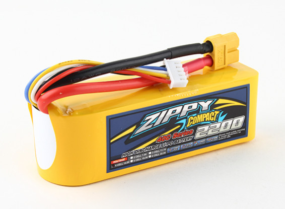 ZIPPY Compact 2200mAh 4s 40c Lipo Pack