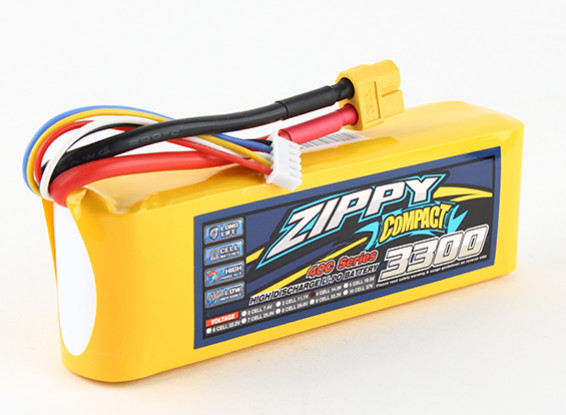 ZIPPY Compact 3300mAh 4s 40c Lipo Pack