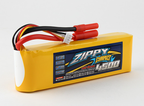 ZIPPY Compact 4500mAh 3s 40c Lipo Pack