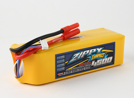 ZIPPY Compact 4500mAh 6s 40c Lipo Pack