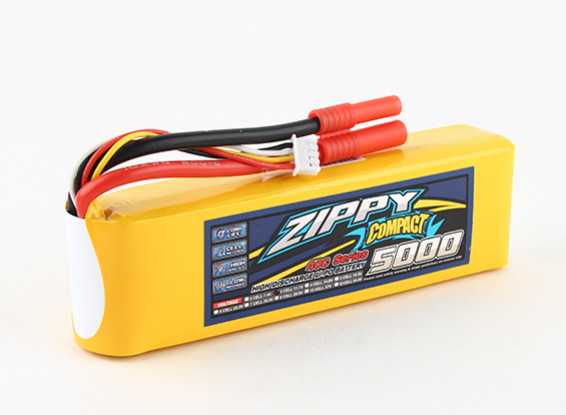 ZIPPY Compact 5000mAh 3s 40c Lipo Pack