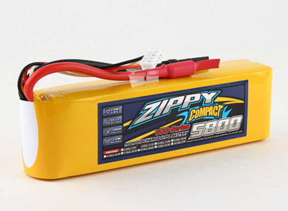 ZIPPY Compact 5800mAh 3s 60c Lipo Pack