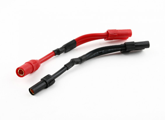 XT150/ AS150 Parallel Y Cable Red & Black (1 pair)