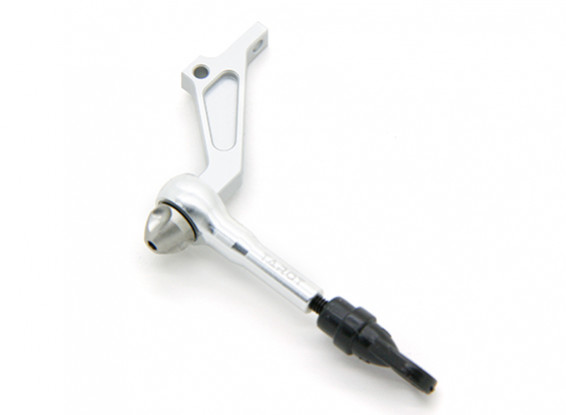 Tarot 450 DFC Main Blade Grip Pitch Arm with Stainless Steel Linkage Rod - Silver (TL48017-01)
