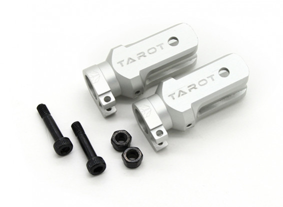 Tarot 450 Pro/Pro V2 DFC H/D Main Blade Grip Assembly (Large Bearing) - Silver (TL48013-01)
