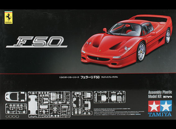 Tamiya 1/24 Scale Ferrari F50 Plastic Model Kit