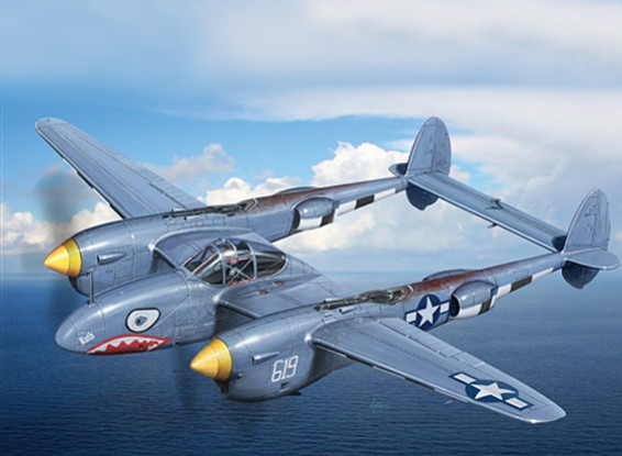 Italeri 1/48 Scale Lockheed P38 / F-5E Lightning Plastic Model Kit