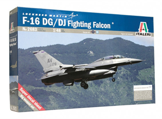 Italeri 1/48 Scale Lockheed F-16 DG/DJ Fighting Falcon Plastic Model Kit