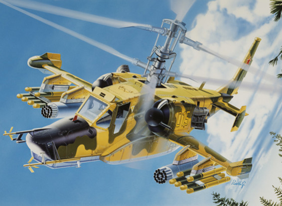 Italeri 1/48 Scale Kamov KA-50 Hokum Plastic Model Kit
