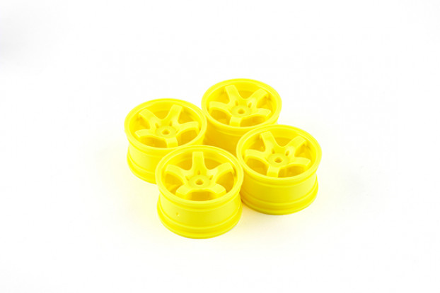 Sweep Mini 5 Spoke Wheel Type A - Yellow (4pcs)
