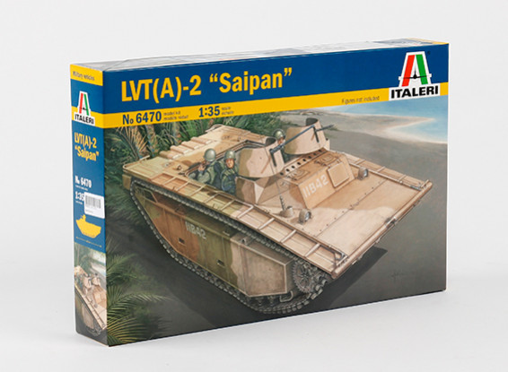Italeri 1/35 Scale LVT-(A) 2 Saipan Plastic Model Kit