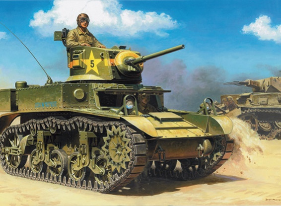 Italeri 1/35 Scale M3A1 Plastic Model Kit