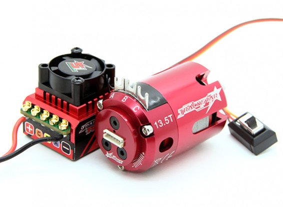 TrackStar ROAR Approved (13.5T) 1/10th Stock Class Brushless ESC and Motor Combo 