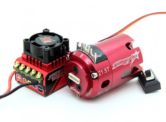 TrackStar ROAR Approved (21.5T) 1/10th Stock Class Brushless ESC and Motor Combo 
