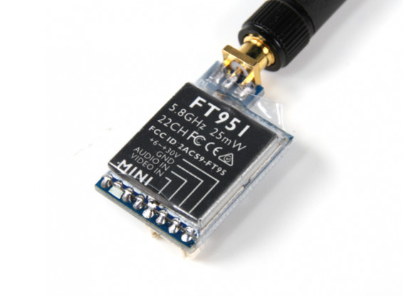 FT951 5.8GHz Video Transmitter 25mW Full FCC, CE and RCM Certification