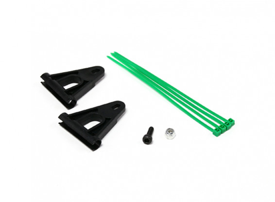RJX Tail Boom Support Reinforcement for 6mm Rods - Black