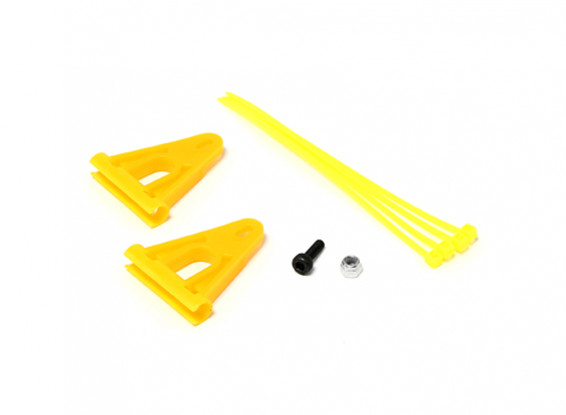 RJX Tail Boom Support Reinforcement for 6mm Rods - Yellow