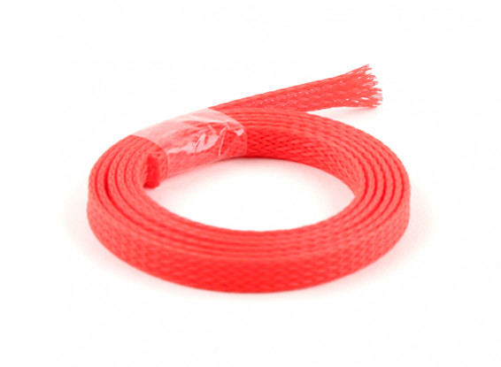 Wire Mesh Guard Neon Red 6mm (1m)