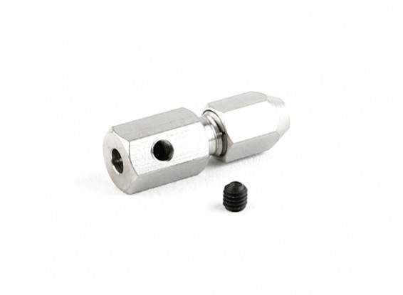 HobbyKing™ Stainless Steel Marine Flexi-Shaft Adapter 4mm-4mm