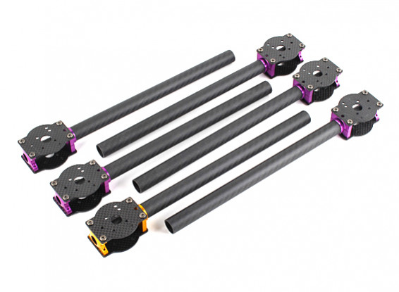 HobbyKing™ S700 Carbon and Metal Hexacopter Carbon Boom Set (6pcs)