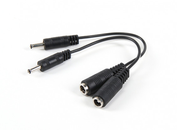 1.3mm DC Power Plug to 2.1mm DC Power Socket Adapter (2pcs)