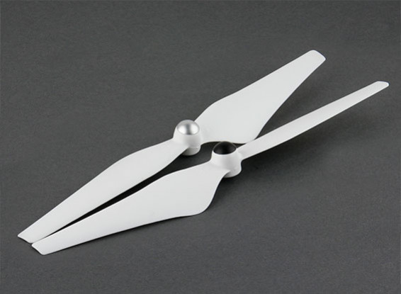 Hobbyking™  Self Tightening Propeller 9.4x5 White (CW/CCW) (2pcs)