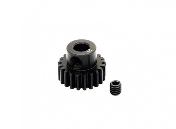HobbyKing™ 0.7M Hardened Steel Helicopter Pinion Gear 5mm Shaft - 21T