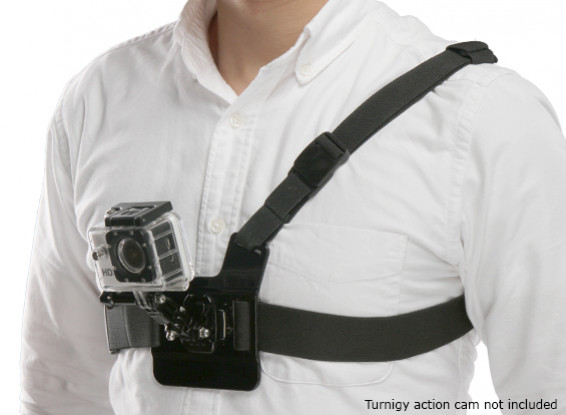 Lightweight 3 Point Chest Mount Harness For GoPro / Turnigy Action Cam