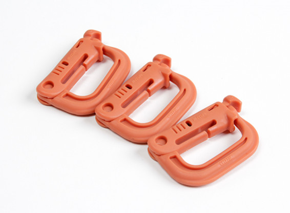 FMA Type D Quick Hook hanger (3pcs/set, Orange)