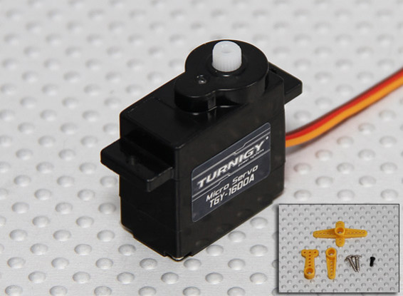 Turnigy™ TGY-1600A Micro Analog Servo 24T 1.2kg / 0.10sec / 6g