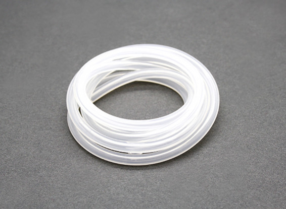 Silicon fuel pipe (1 mtr) White for Nitro Engines 4x2.5mm 