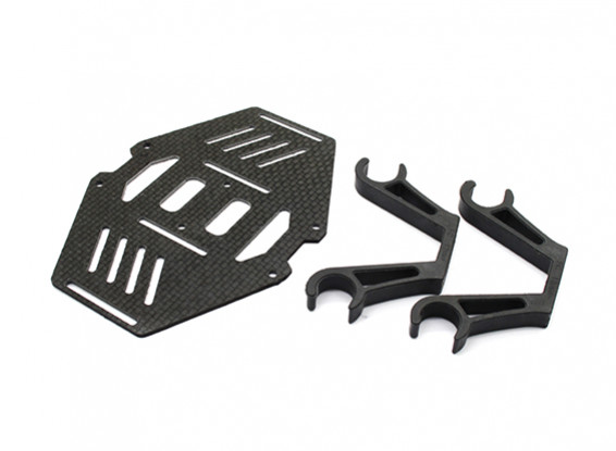Carbon Multi-Rotor Dual Battery Mount Suits 12mm Booms