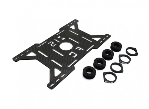 Carbon Multi-Rotor Battery Mount with Rubber Damping Suits DJI 800