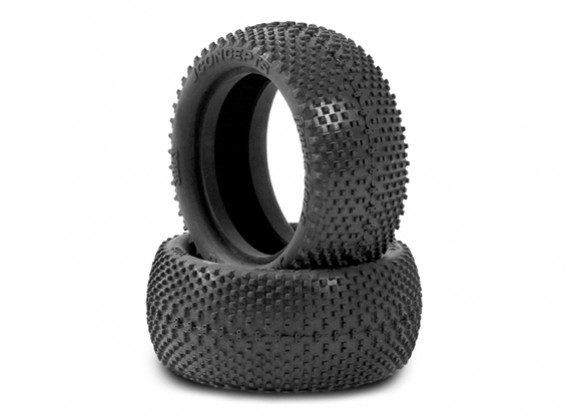JCONCEPTS Double Dee's 1/10th 4WD Buggy Front Tyres - Green (Super Soft) Compound