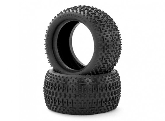 JCONCEPTS Goose Bumps 1/10th Buggy Rear Tyres - Green (Super Soft) Compound