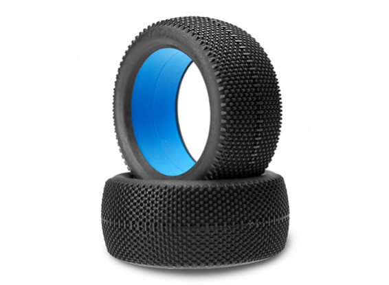 JCONCEPTS Black Jackets 1/8th Truck Tires - Blue (Soft) Compound