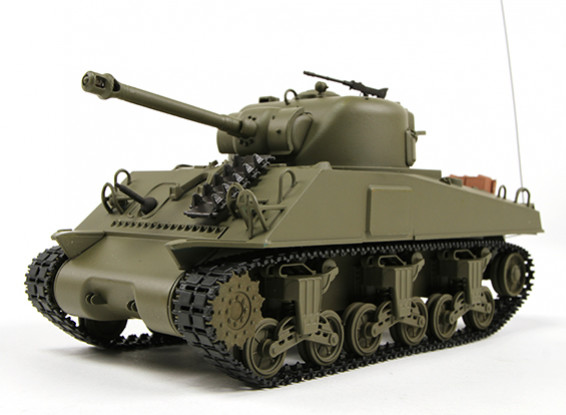 US-M4A3 Sherman Medium RC Tank RTR w/ Tx 