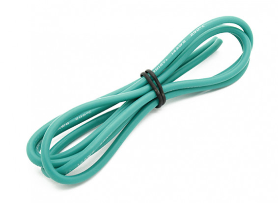 Turnigy High Quality 14AWG Silicone Wire 1m (Green)