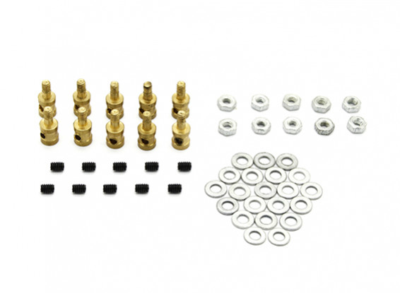 Brass Linkage Stopper For 1.2mm Pushrods (10pcs)