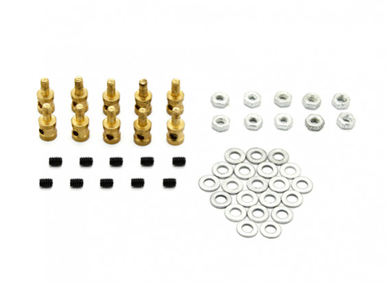 Brass Linkage Stopper For 1.3mm Pushrods (10pcs)