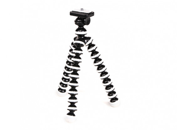 Flexible Mini Bubble Tripod For Action Cams With 1/4"-20 Thread and Quick-Release Mount