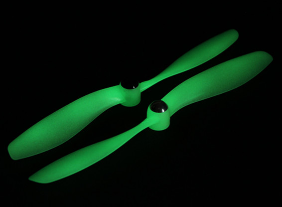 Self Tightening Propeller 8x4.5 Glow Green (CW/CCW) (2pcs)